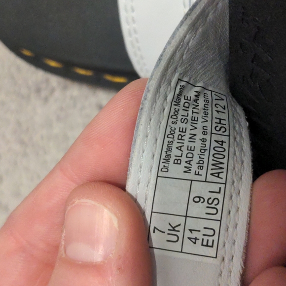 Dr. Marten Sandals White Sz 9 - Picture 6 of 7